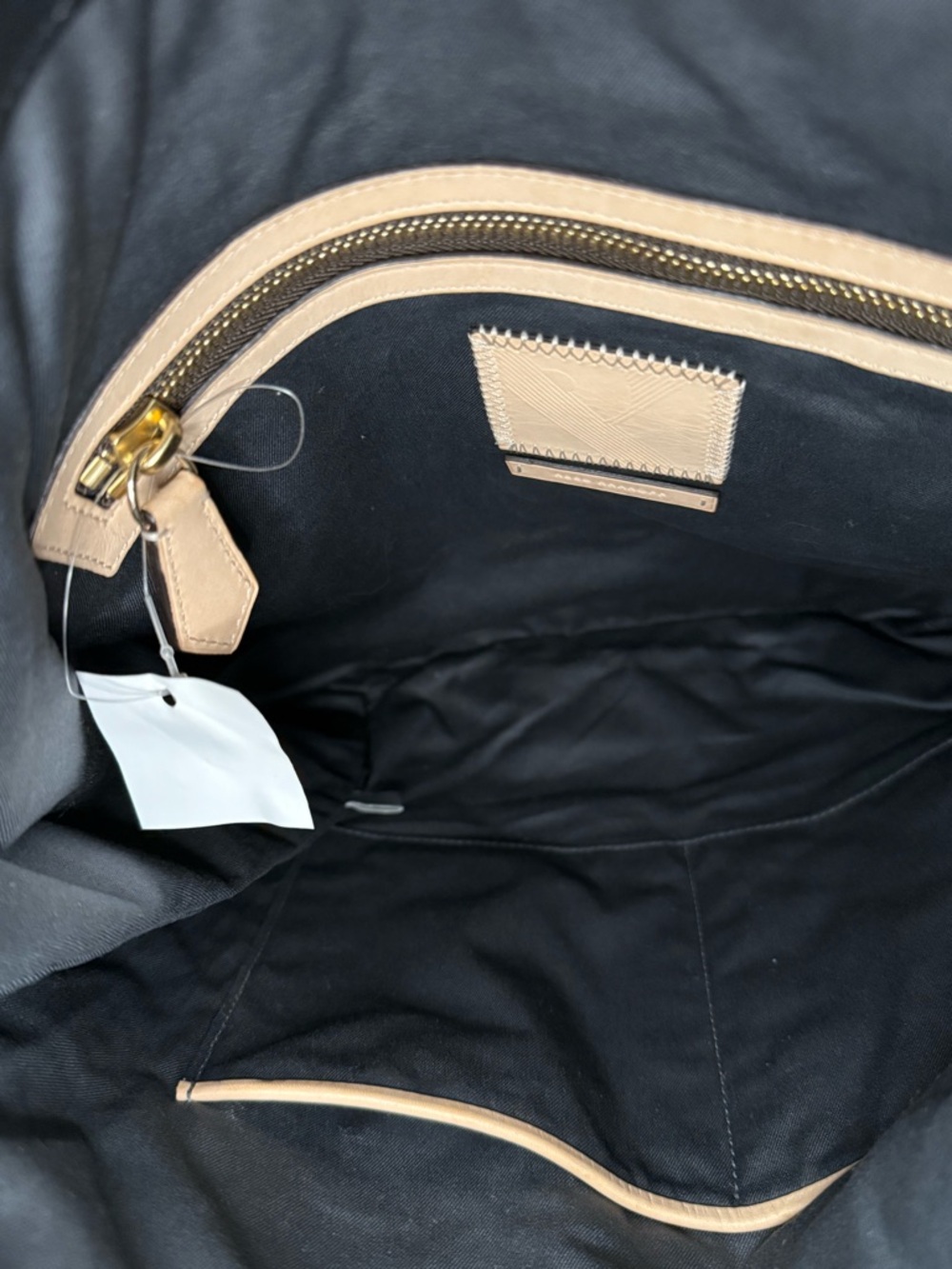 NWT Reed Krakoff black pebble deerskin messenger bag with gold hardware - Picture 7 of 7